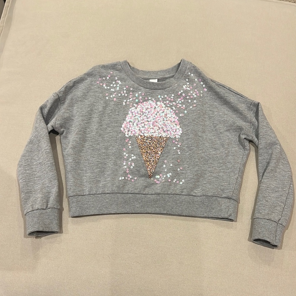 Justice crop sweatshirt